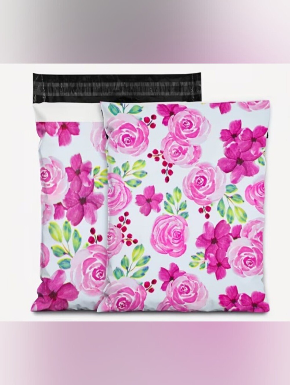 10 count 10x13 Floral Polymailers NWT
